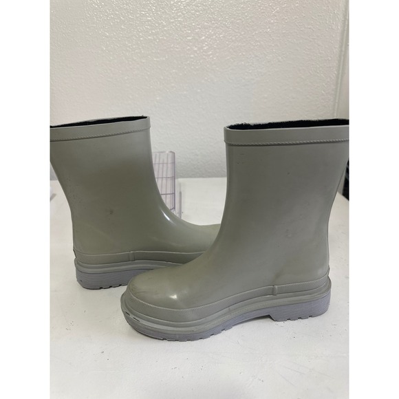 Chooka Ballard Mid Gray Rubber Rain Boots Women's US 8 Buckle Accent - Picture 6 of 6